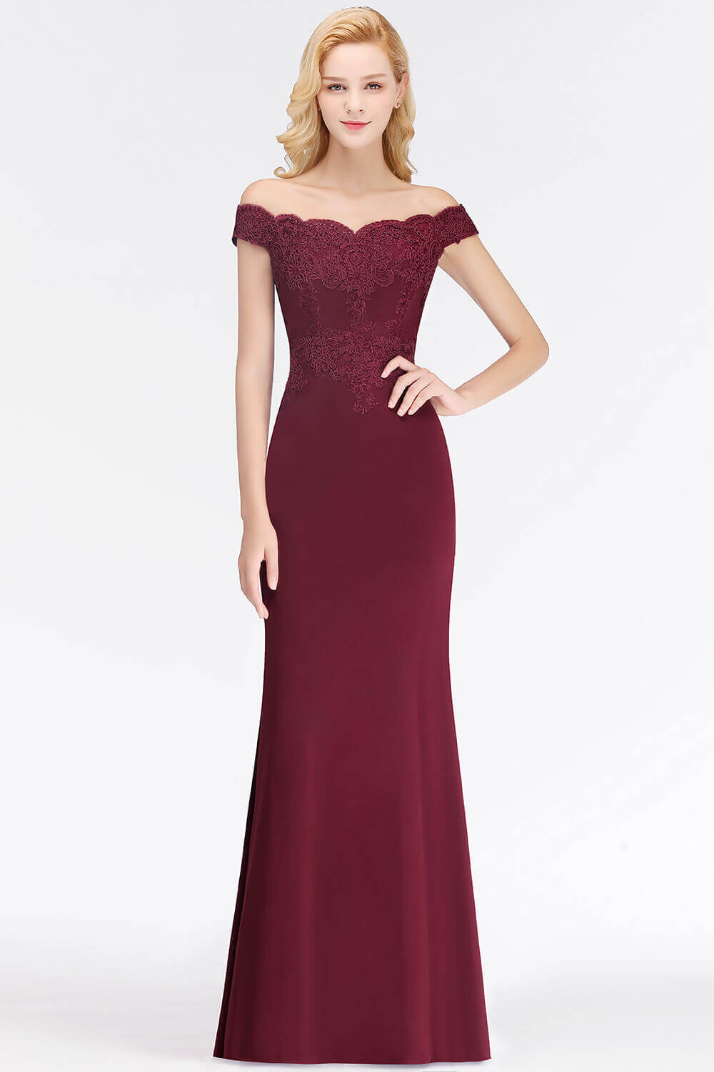 Homecoming Dresses: Golden Applique Prom Dress Women Mermaid Off The Shoulder