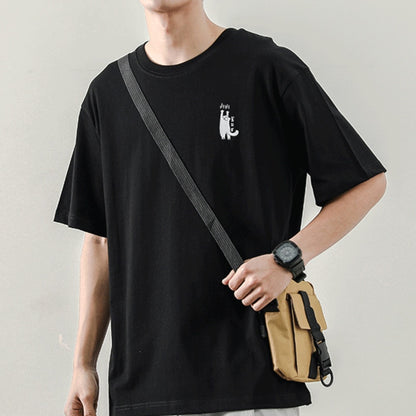 Man Shirt Casual Tshirt Homme O Neck Boys Clothes  Summer