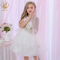 Princess Toddler Girl Summer Clothes Party Wedding Birthday Teenager Prom