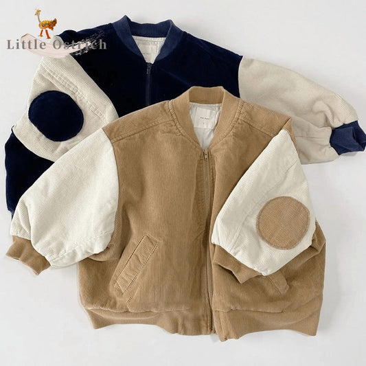 Fashion Baby Girl Boy Corduroy Jacket Infant Toddler Child Bomber Coat Blazer