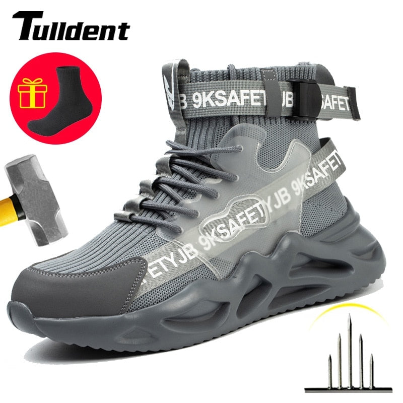 Work Safety Shoes Men Safety Boots Anti-smash Work Shoes With Steel