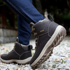 Outdoor Fashion Leather Men Boots Comfortable Men Shoes Waterproof Ankle Boots