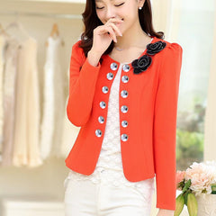 Spring Ol Summer Style Slim Female Short Woman Clothes Jackets Suits Outwear