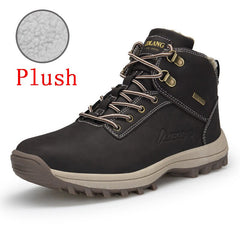 Outdoor Fashion Leather Men Boots Comfortable Men Shoes Waterproof Ankle Boots