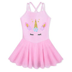 Cotton Dress for Girls Sleeveless Ballet Pink Color Ballet Tutu Carton