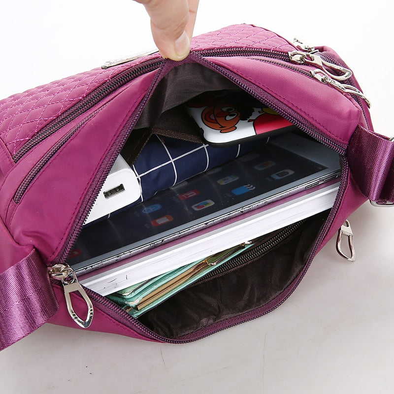 Nylon Women Messenger Bags Carteira Vintage Hobos Ladies Handbag Female