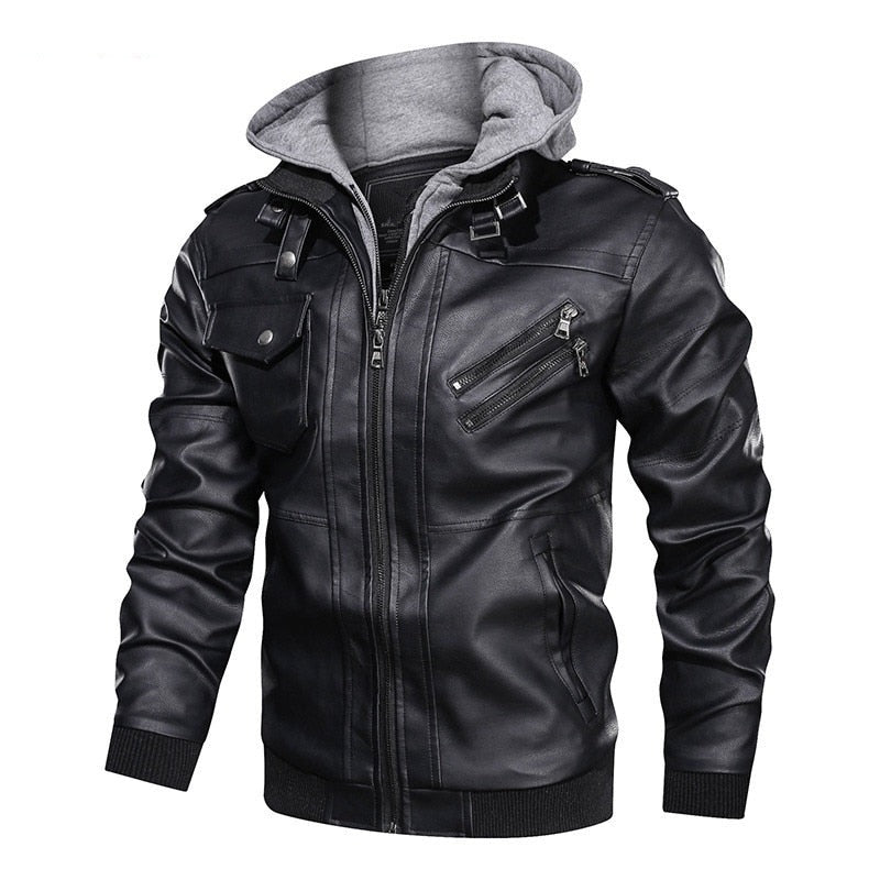 Men Spring Leather Jacket Outwear Vintage Pilot Military Tactical Motorcycle
