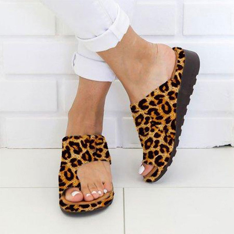 Women PU Leather Shoes Comfy Platform Flat Sole Ladies Casual Soft Big