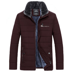 Men Winter Jacket Parkas High Quality Cotton Padded Wadded Thick Warm