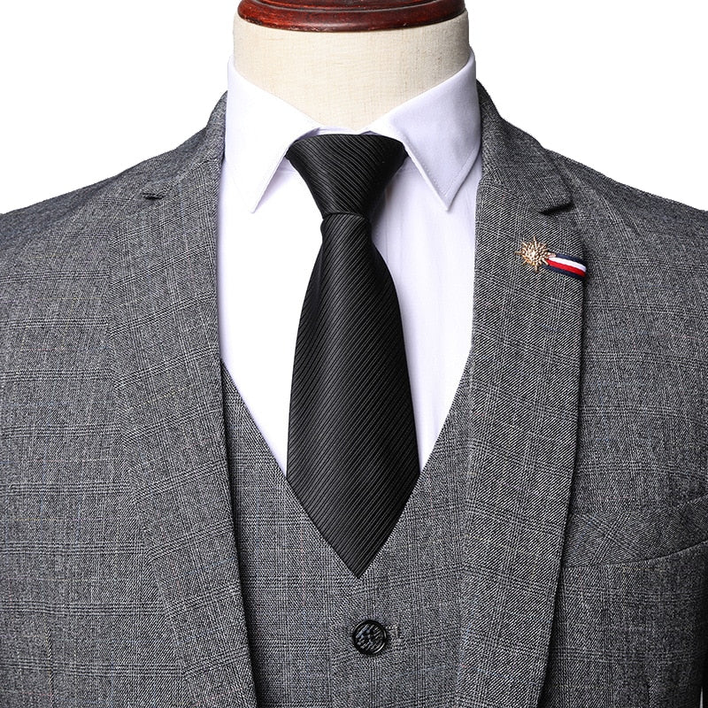 Tuxedo for Mens: Shenrun Men Suits Spring Autumn Business Formal Casual 3 Pieces Suit