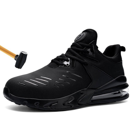 Men's Steel Toe Work Safety Shoes Anti-smashing Water-proof