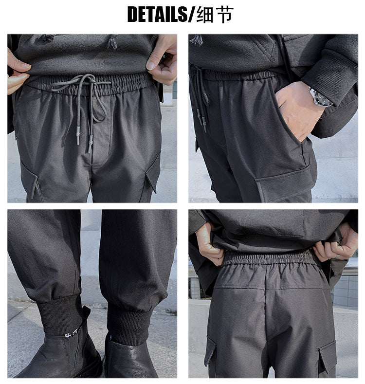 Black Cargo Pants Joggers Men Harajuku Swag Streetwear Military Techwear