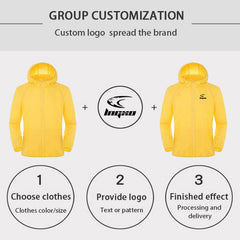 Waterproof Outdoor Sport Jacket Men Women Hiking Camping Trekking