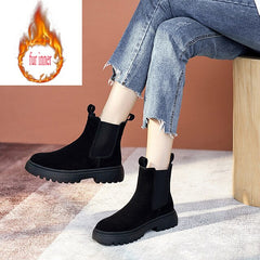 Chelsea Boots Chunky Boots Women Winter Shoes  Ankle Boots