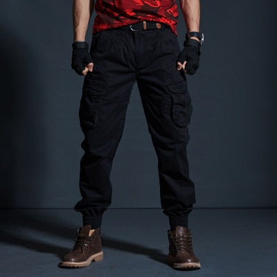 Military Tactical Pants Mens Joggers Camouflage Cargo Casual Pants Male