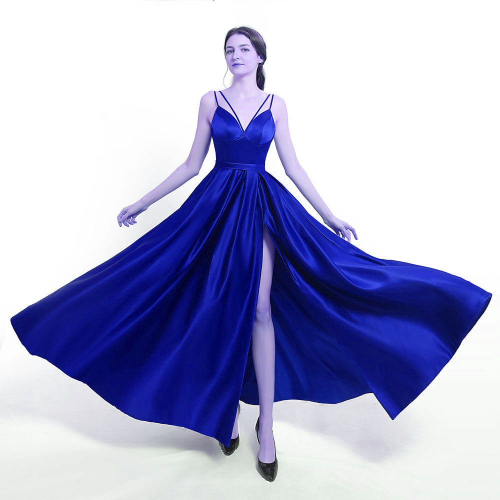 Homecoming Dresses: Prom Party Evening Dresses Side Slit Robe