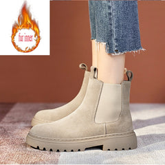 Chelsea Boots Chunky Boots Women Winter Shoes  Ankle Boots