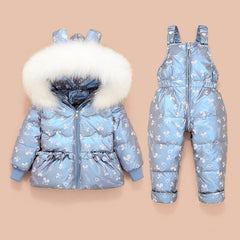 children down jacket suits for  baby  two-piece padded jacket