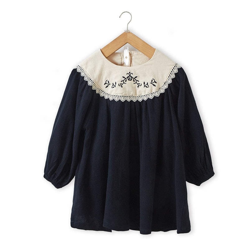 Girls Dress Autumn Children Dresses Palace Style Baby Kids Toddler