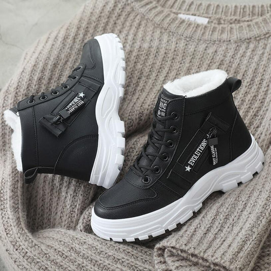 Women Winter Snow Boots Fashion Style High-top Shoes Casual