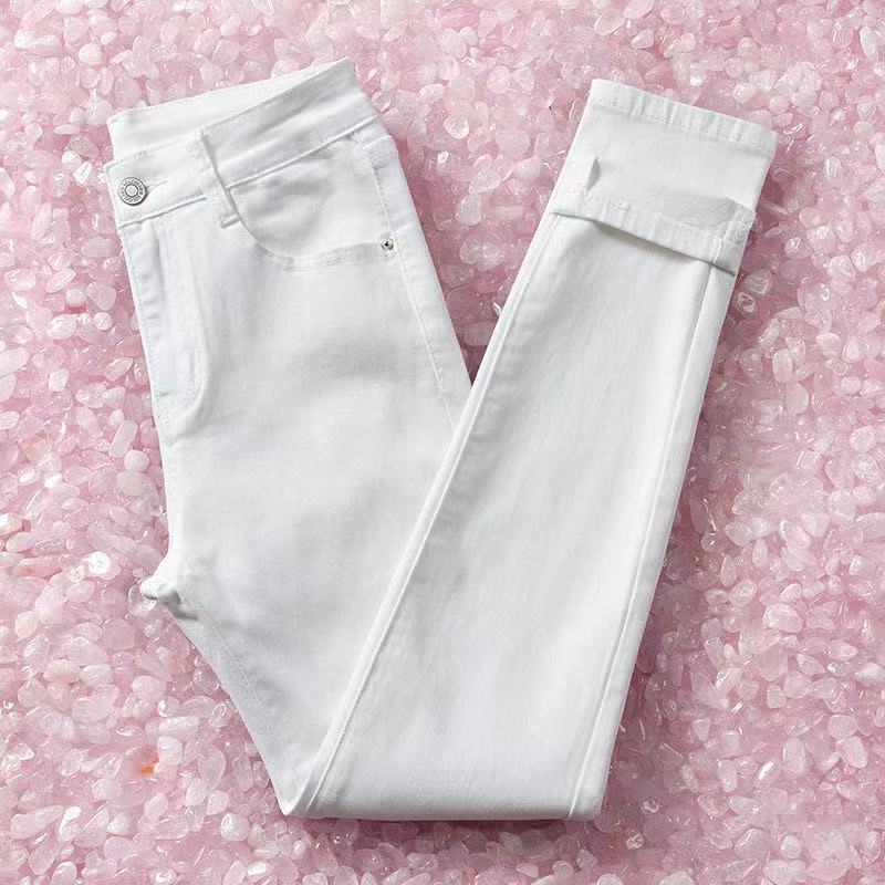 Women Jeans Autumn Elastic Pencil Trousers High Waist Ladies Tight Clothing
