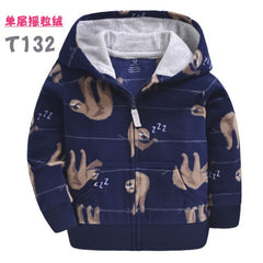 Toddler kids coats fleece boys jacket children clothes dinosaur girls clothes rainbow