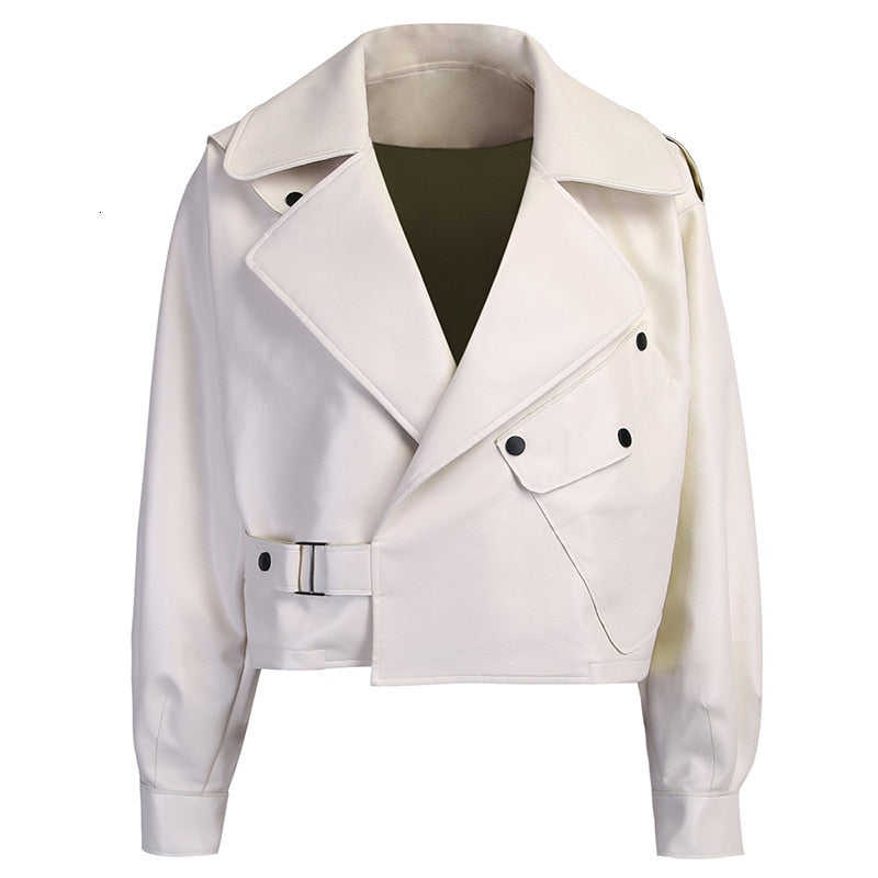 Winter Autumn Women's Leather Wallet Jacket