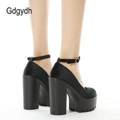 Spring Autumn Platform Women Pumps Shoes Woman Thick High Heels