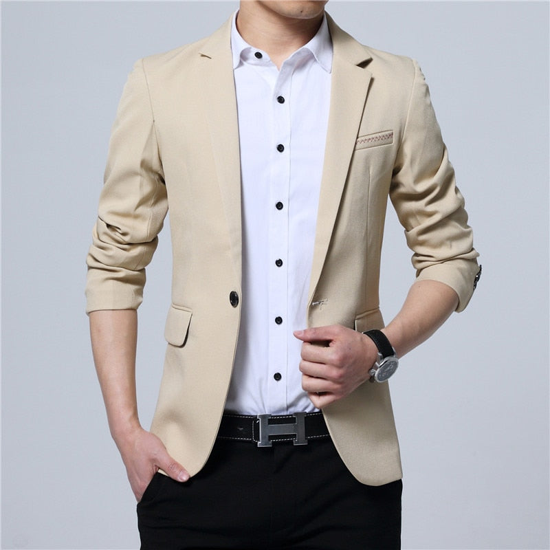 Men Blazer Fashion Slim casual blazer for Men Brand Mens suit Designer jacket