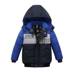 Winter Boys Fashion Children Down Jacket Hooded Long Thicken Outerwear