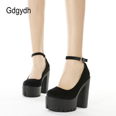 Spring Autumn Platform Women Pumps Shoes Woman Thick High Heels