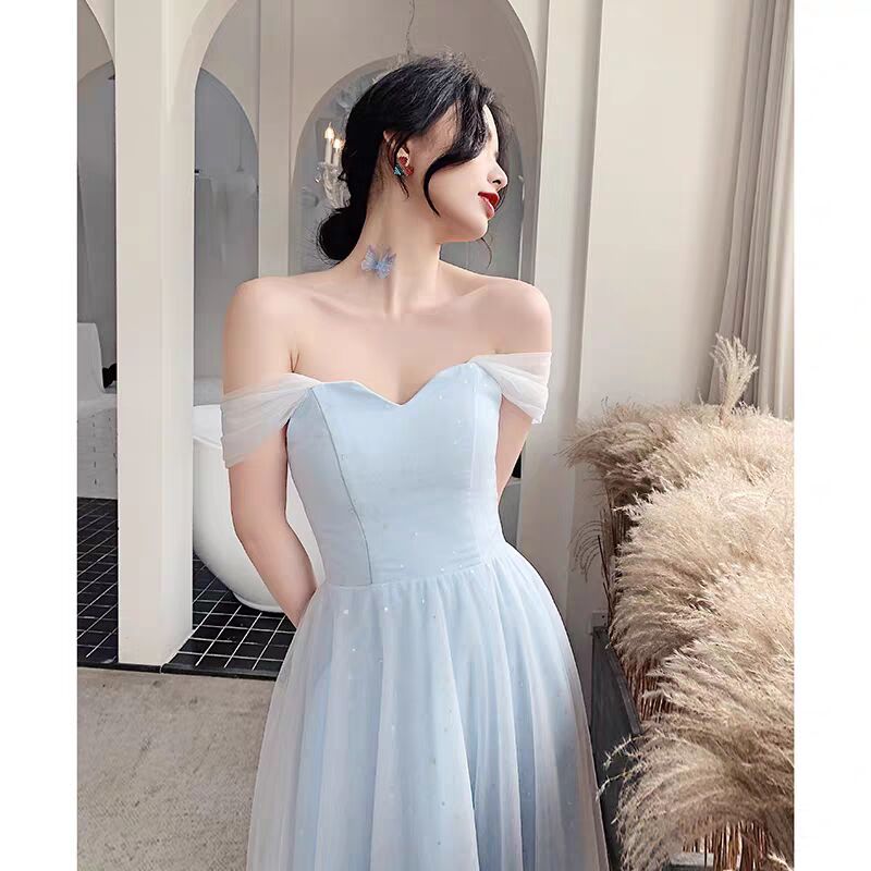 Homecoming Dresses: Soft Tulle Off The Shoulder Prom Party Dress