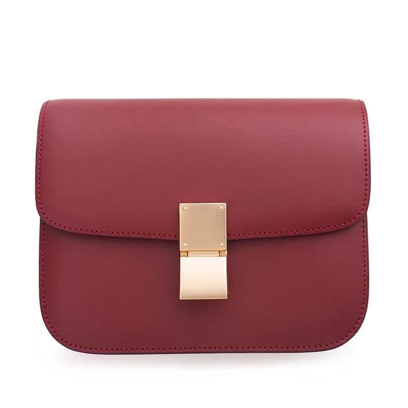 Genuine Leather Ladies Tofu Bag Luxury Design Handbag Purse Small