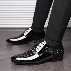 Office Men Dress Shoes Men Formal Shoes Leather Luxury Fashion