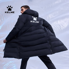 Men Winter Jacket Long Solid Sports Training Coat Male Overcoat Outerwear