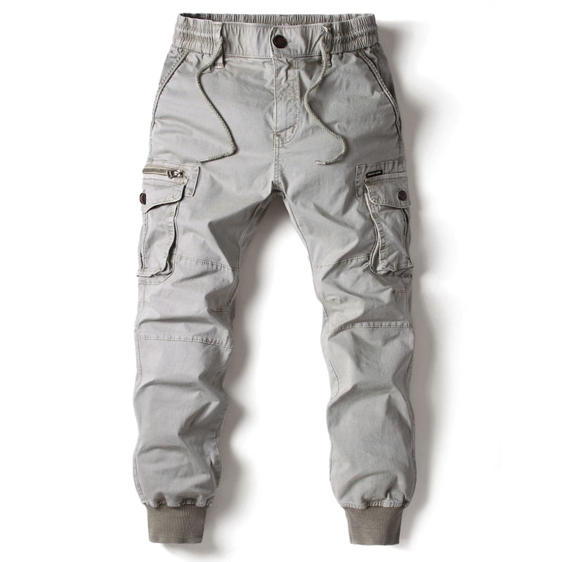 Cargo Pants Men Jogging Casual Pants Cotton Full Length Military Mens Streetwear