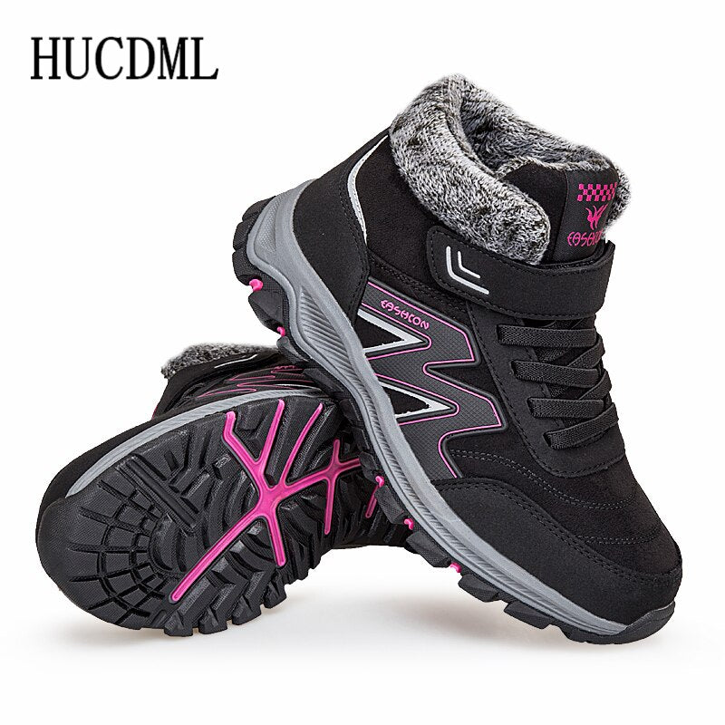 Men Boots Winter Plush Warm Snow Boots Unisex Men Women Winter Work
