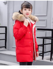 Children Winter Down Cotton Jacket Fashion Girl Clothing Kids Clothes Thick