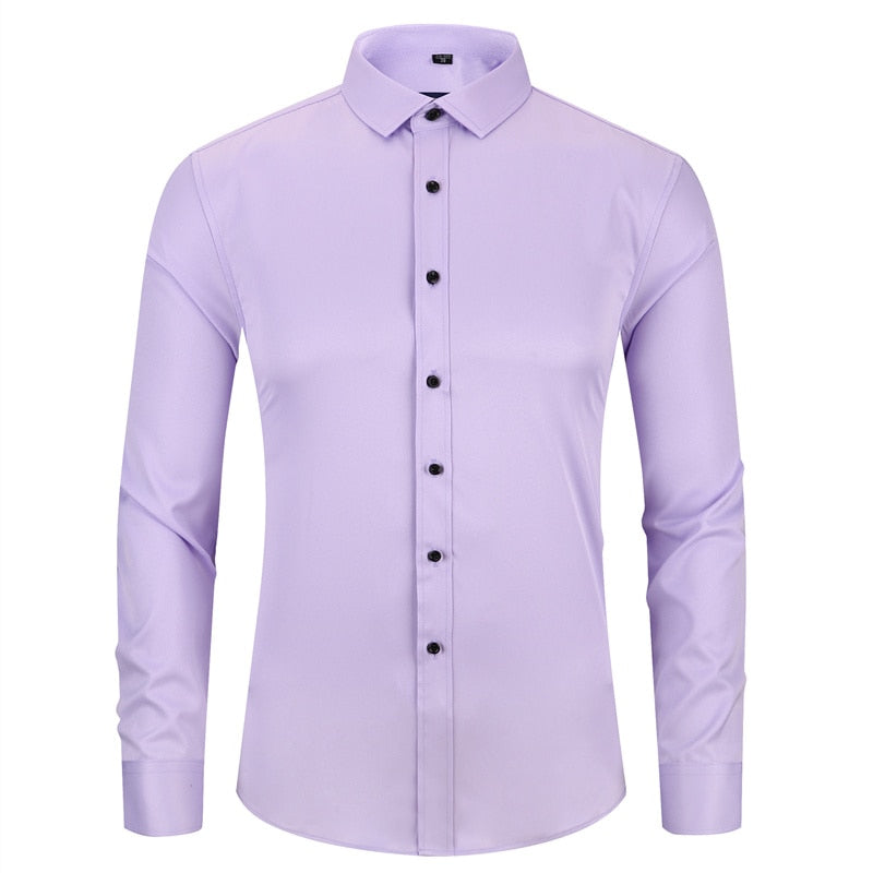 Slim Fit Long Sleeved Dress Shirt