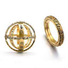 Vintage Astronomical Ball Rings For Women Men Creative Complex