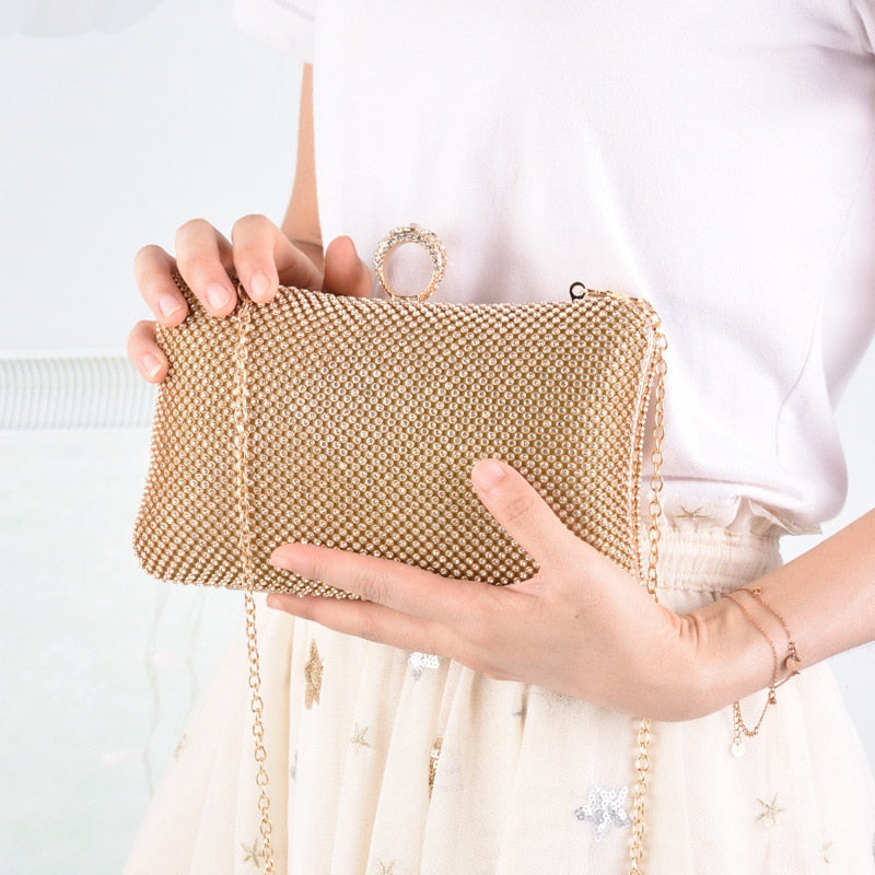 Ladies Evening Party Clutch Bag Evening Clutch Handbag Chain Women Wallet