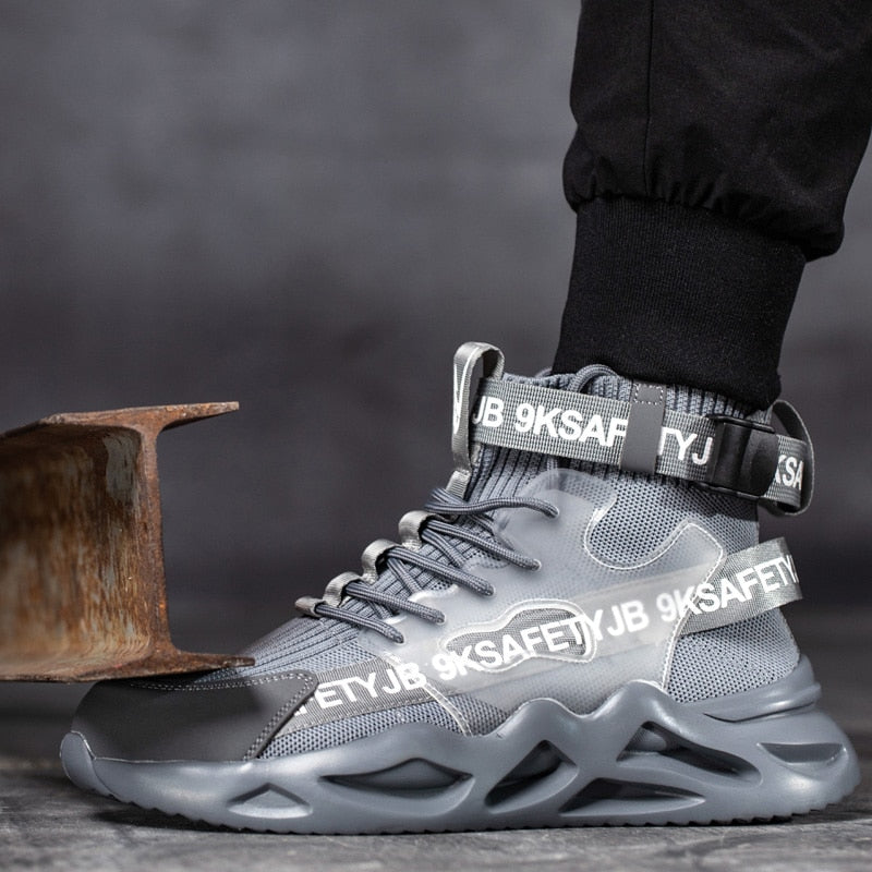 Work Safety Shoes Men Safety Boots Anti-smash Work Shoes With Steel