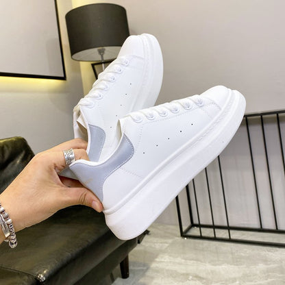 White Shoes Spring Autumn Women Thick-Soled Height Increasing