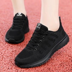 Women Casual Shoes Fashion Breathable Walking Mesh Flat Shoes Woman