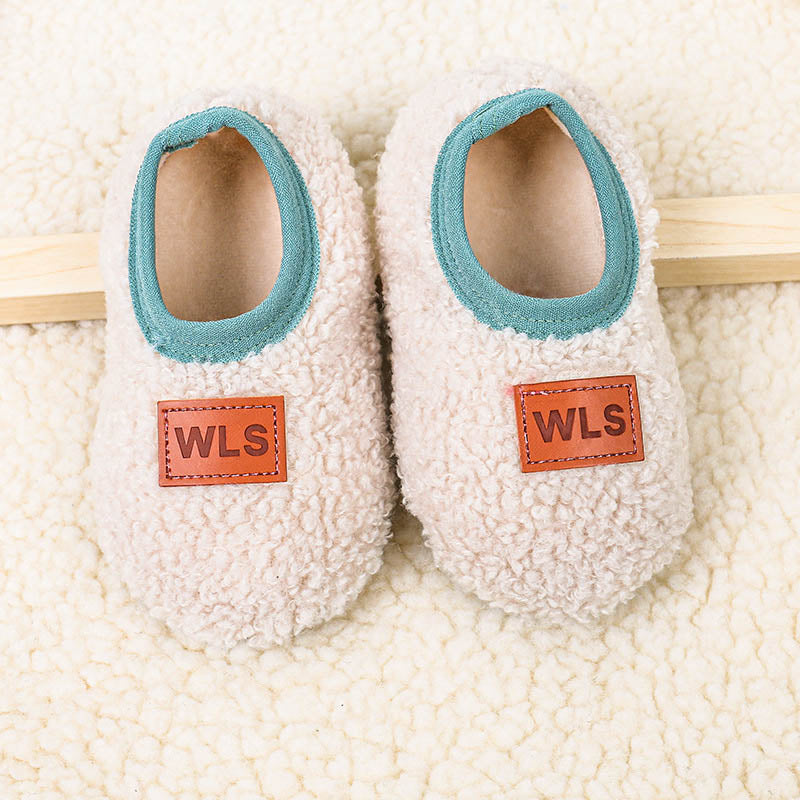 Winter Children Floor Shoes For Baby Slippers Infant Toddler Plush Warm