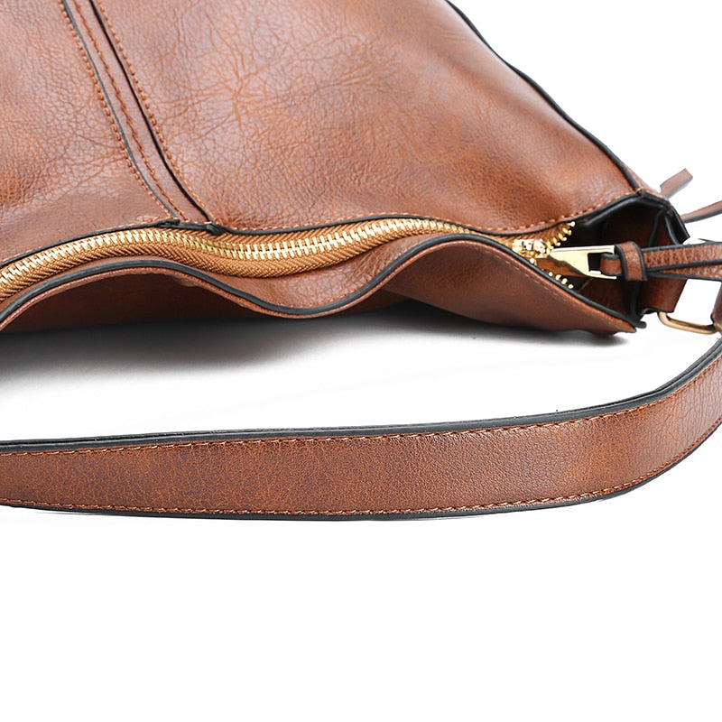 Leather Women Handbags Female Leisure Shoulder Bags