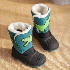 Children Snow Boots Lovely Cartoon Unicorn Pattern Waterproof Kids Boots