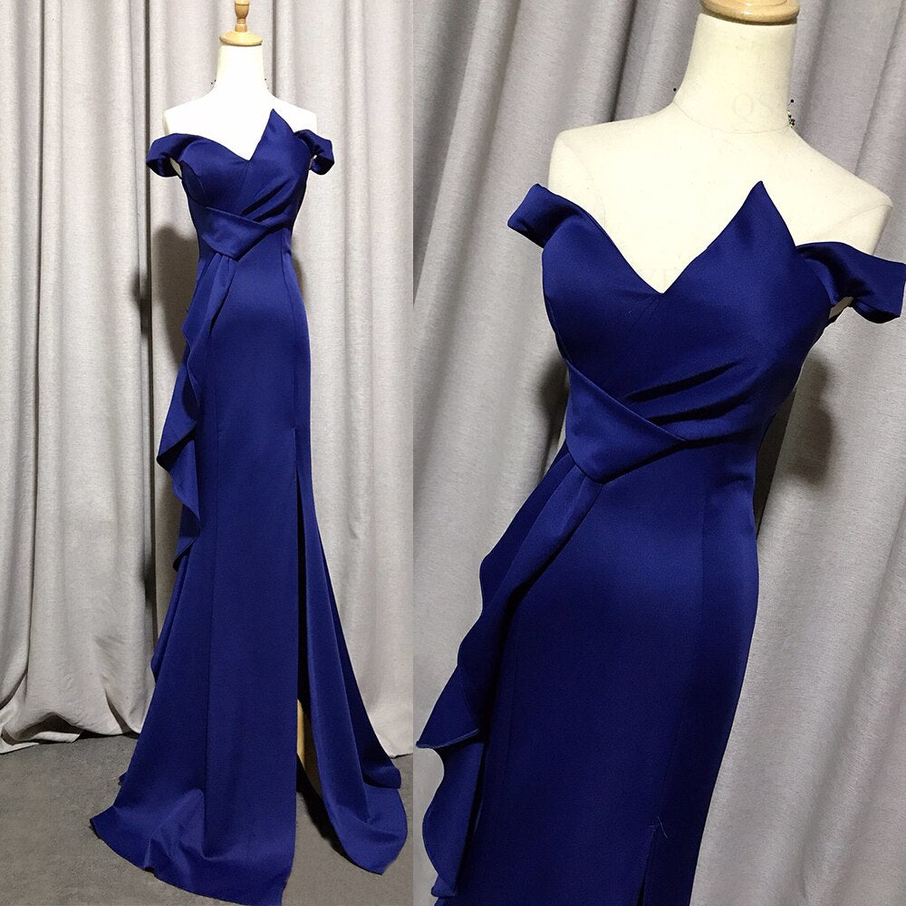 Evening wear Dresses: White Prom Dresses Stretch Sheath Evening Wedding Party