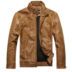 Men's Leather Jackets Brand Motorcycle Leather Jacket Men Fur Jacket
