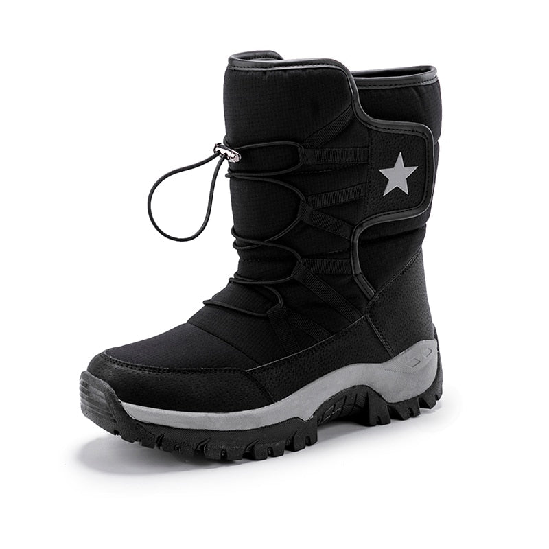 Snow Boots Men Waterproof Mens Winter Boots With Fur Winter Shoes
